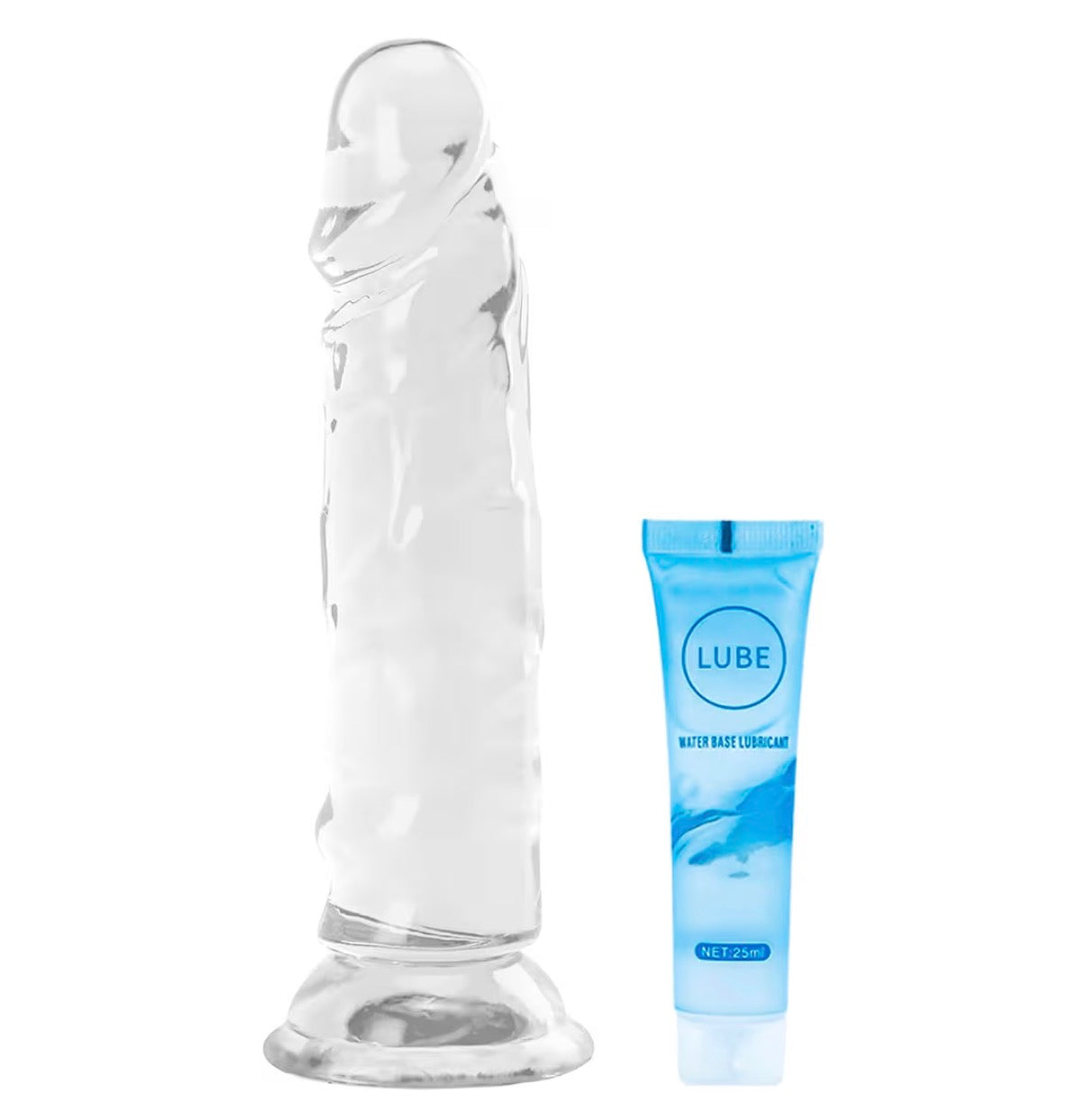 5.1 inches Realistic Small Silicone Dildo Transparent