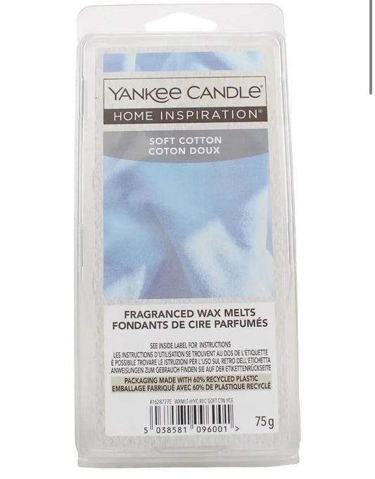 Yankee Candle - Soft Cotton Fragranced Wax Melts