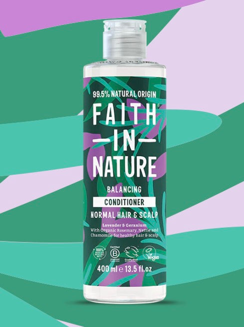 Faith in nature - Balancing conditioner for normal hair & scalp - Lavender & Geranium - 400ml