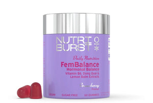 Nutriburst Fembalance Hormonal Balance 60 Gummies - Strawberry Flavour *BBE March 2026*