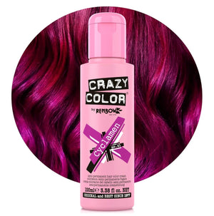 Crazy Color Vibrant Cyclamen Semi-Permanent Hair Dye - 100ml