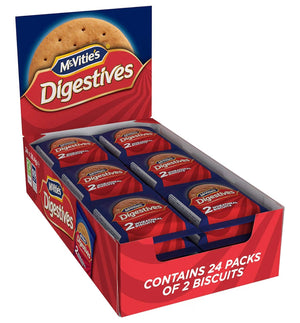 McVitie's Digestives Biscuits To Go, Convenient Snack Packs, 29.4 g (Pack of 24)