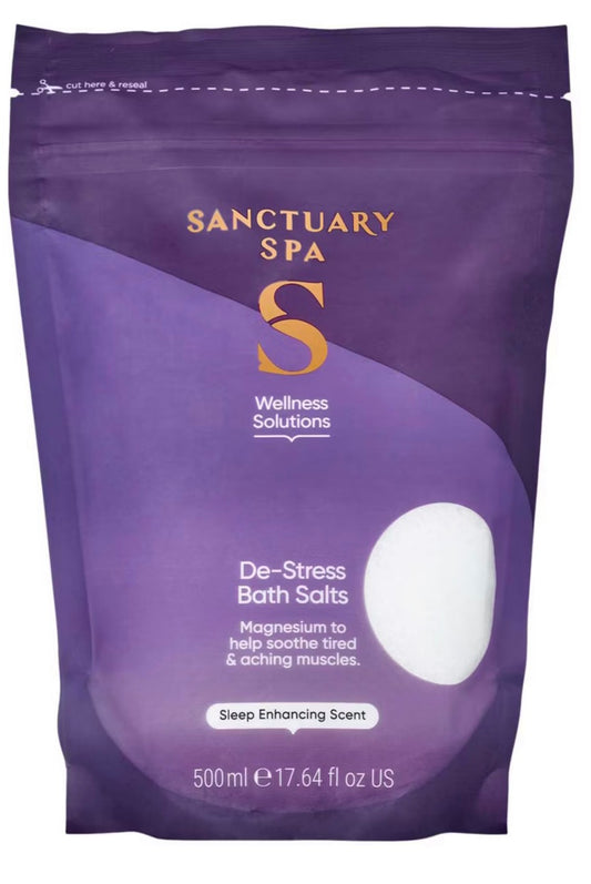 Sanctuary Spa Wellness Solutions De-Stress Bath Salts 500ml