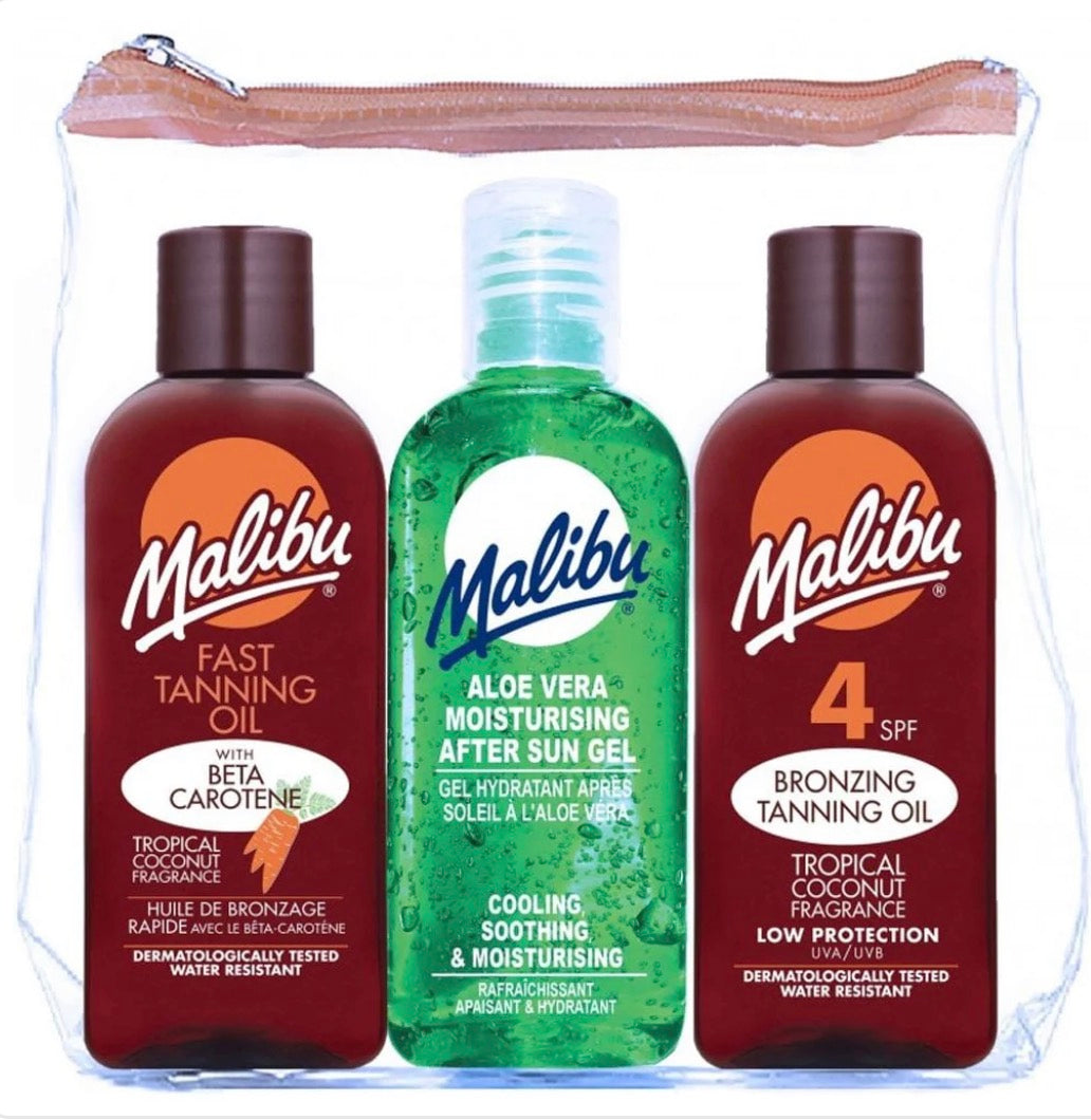 Malibu Tanning & After Sun Travel Set 3 x 100ml