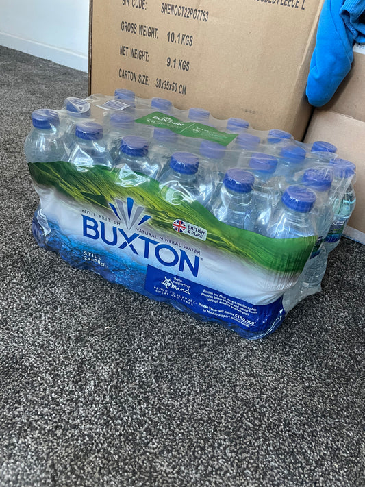 Buxton - 24 x 50cl water bottles **COLLECTION ONLY**