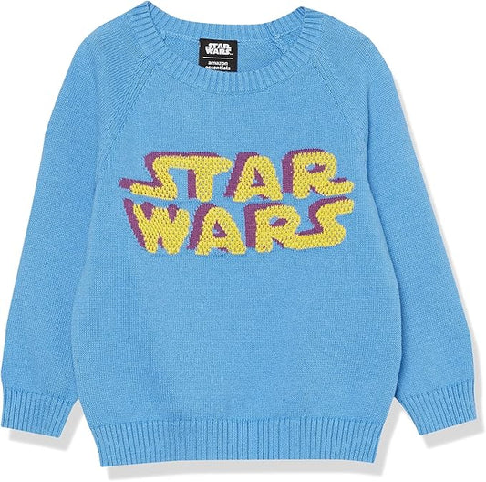 Amazon Essentials Disney | Marvel | Star Wars Boys' Crewneck Sweaters - 3years