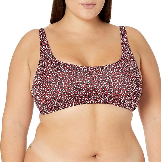 Amazon Essentials Women's Scoop Neck Swim Crop Top - SIZE 10