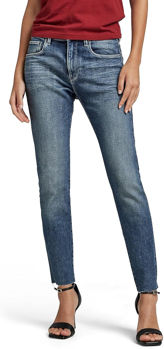 G-STAR Women's 3301 Mid Skinny Jeans 24W / 28L