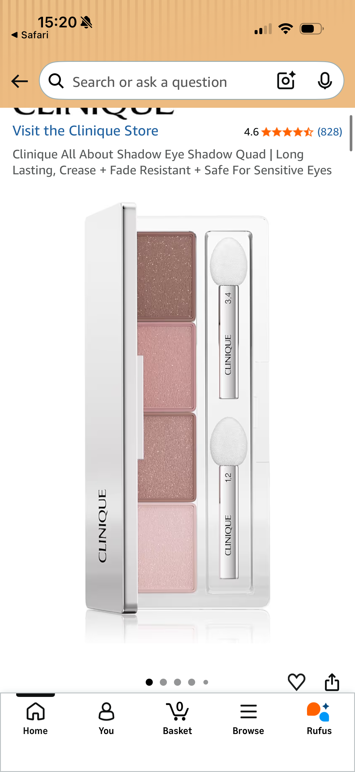 Clinique All About Shadow Eye Shadow Quad - Shade: 06 Pink Chocolate