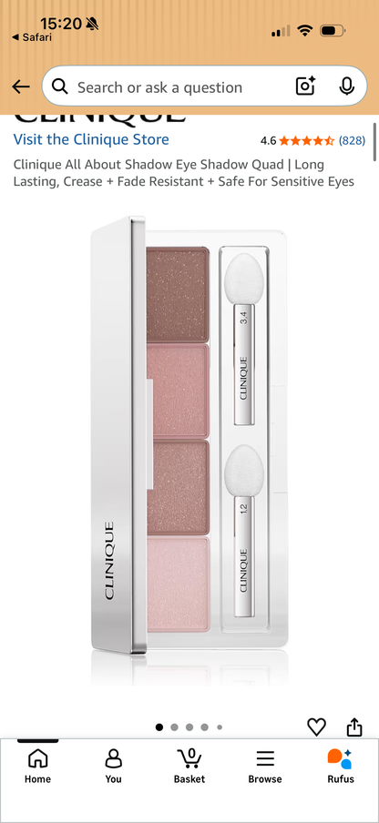 Clinique All About Shadow Eye Shadow Quad - Shade: 06 Pink Chocolate