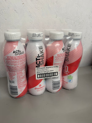 Acti-Shake Strawberry High Protein Drinks - 8x380g