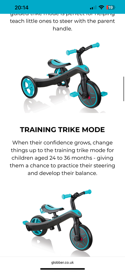 Globber 4 in 1 trike