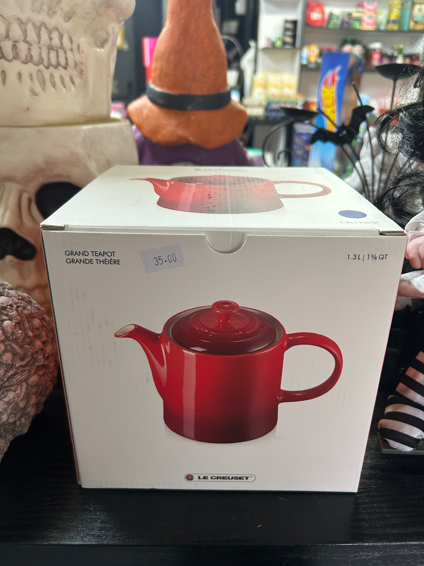 Le creuset grand tea pot blue