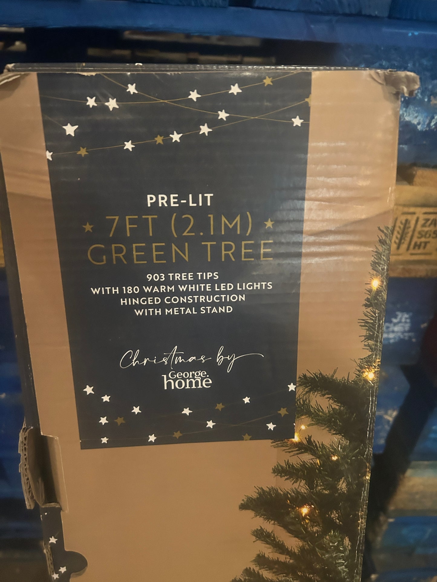 7ft pre lit tree