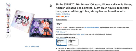 Disney 100 Years Mickey and Minnie Exclusive - Set 4