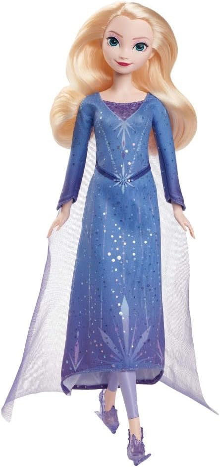 Mattel Disney Frozen Elsa Fashion Doll & Accessories, Ice-Skating Look with Removable Dress & Skates Plus 1 Pair of Shoes, Inspired by Frozen: Winter Festival