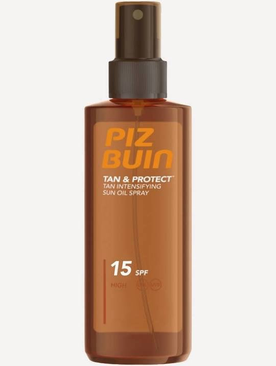 PIZ BUIN TAN & PROTECT TAN INTENSIFYING SUN OIL SPRAY - MEDIUM SPF15 150ML