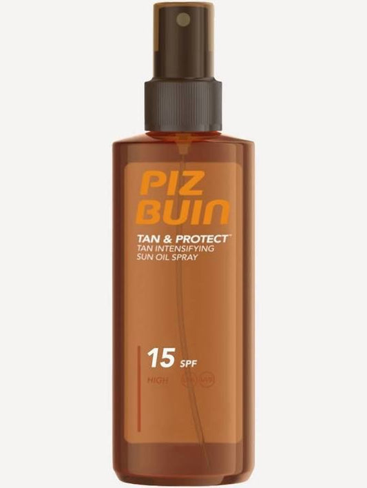 PIZ BUIN TAN & PROTECT TAN INTENSIFYING SUN OIL SPRAY - MEDIUM SPF15 150ML