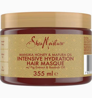 SheaMoisture Manuka Honey & Mafura Oil Hair Mask – Sulfate-Free Deep Conditioner with Shea Butter, Baobab Oil & Fig Extract, for Dry, Damaged, Coily Hair, Repairs & Tames Frizz 335 ml