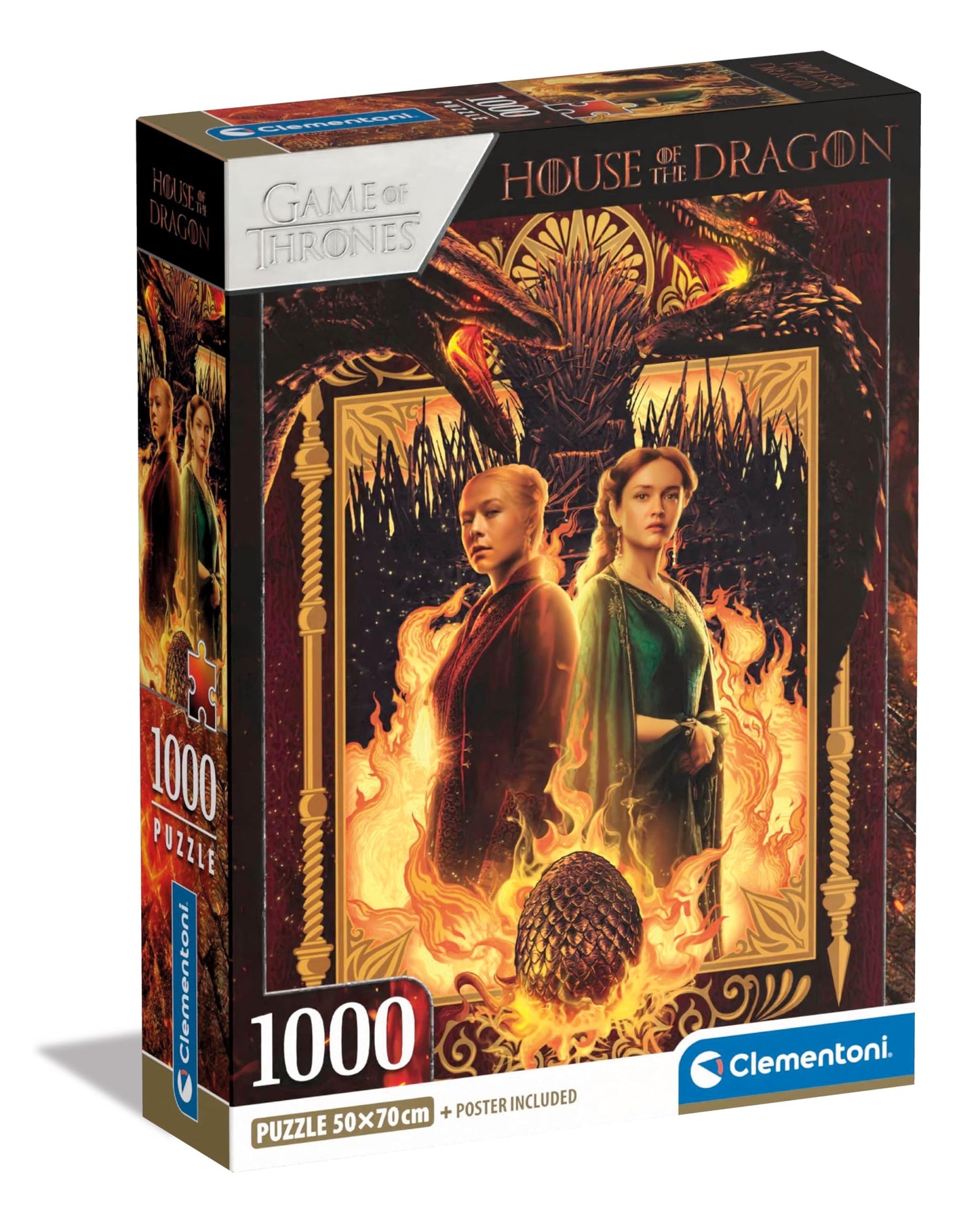 10 x House of Dragon Game of Thrones 1000 piece jigsaw