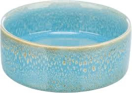 TRIXIE Ceramic Dog Bowl 400ml, 13 cm - Heavy, Non-Slip, Durable and Dishwasher-Safe