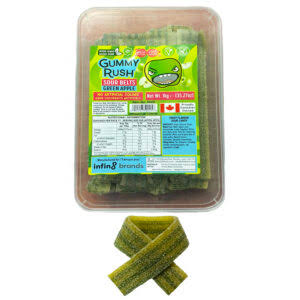 Gummy rush sour belts apple 1kg