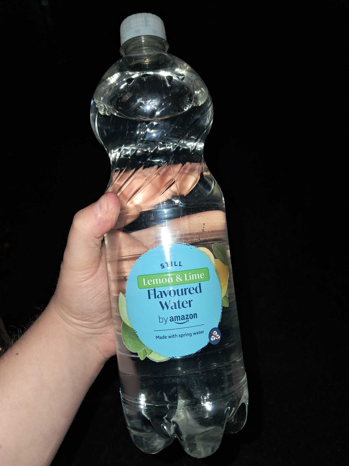 Still lemon and lime flavoured water