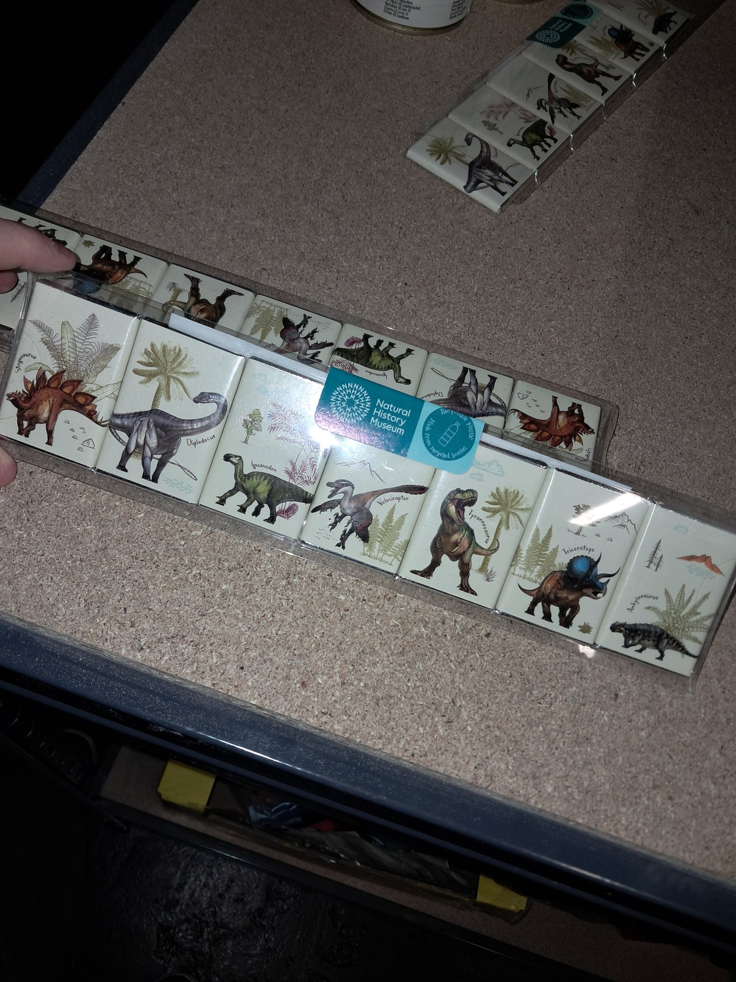 Natural history museum dinosaur chocolate