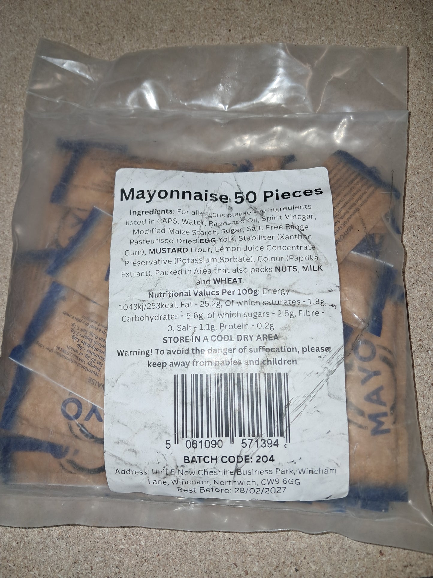 Mayonnaise 50 pieces