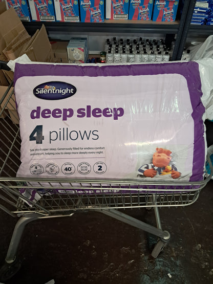 Silent night deep sleep 4 pillows