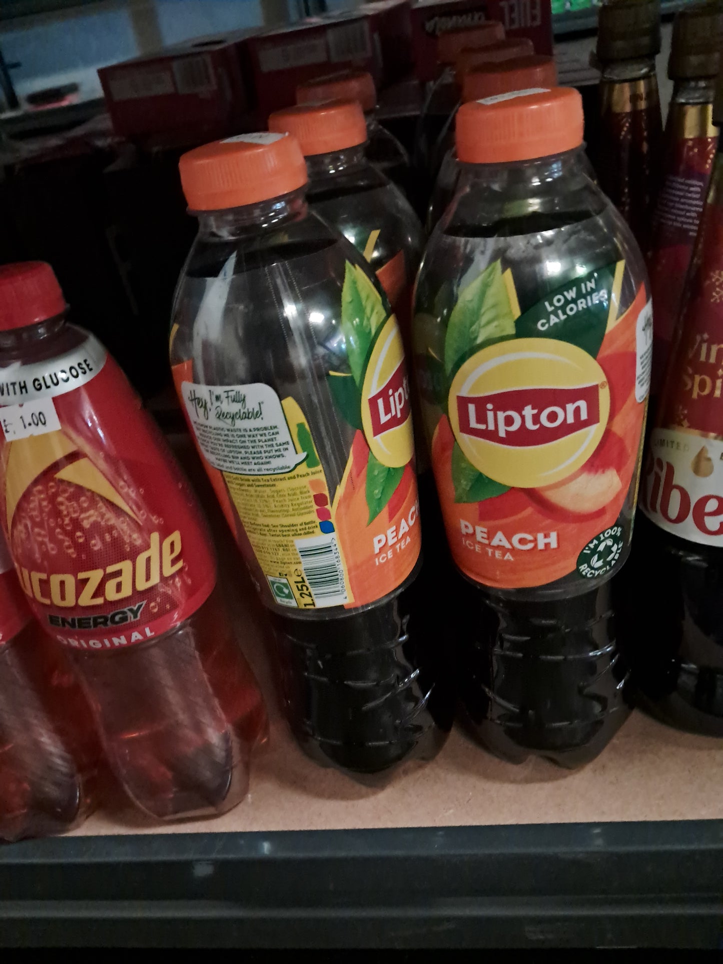 Lipton peach iced tea