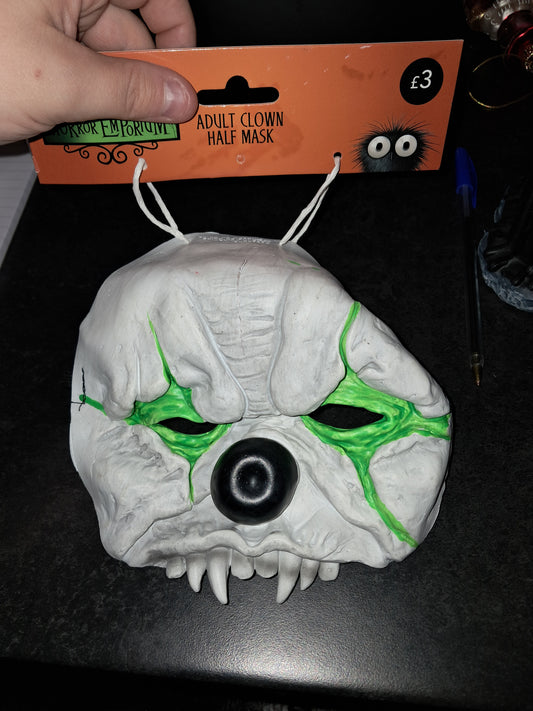 Adult clown half mask