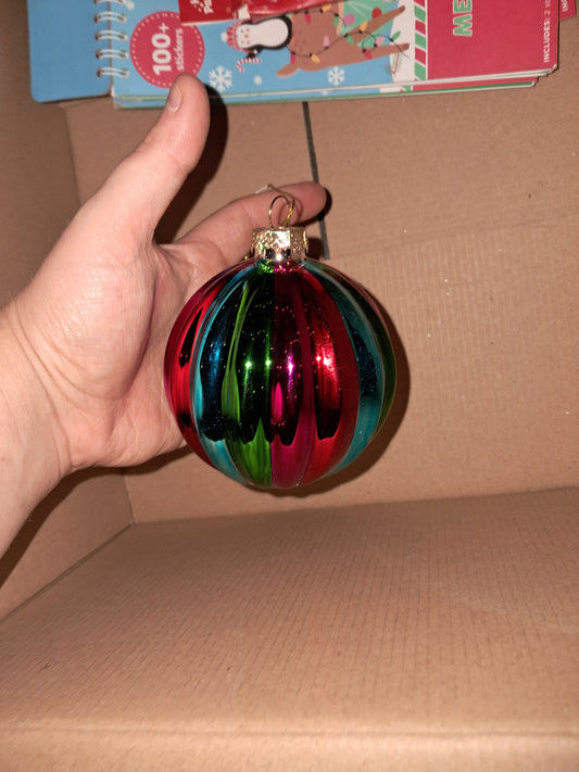 GLASS! Multicoloured ornament john lewis! COLLECTION ONLY!