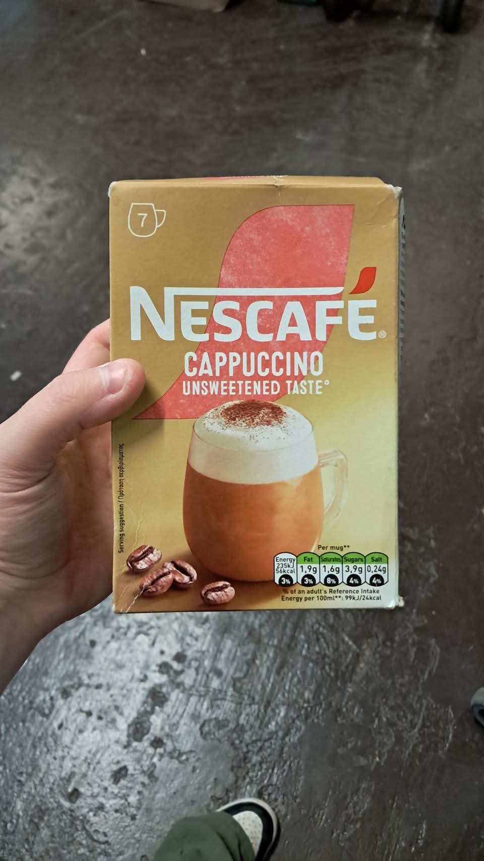 Nescafe cappuccino unsweetened