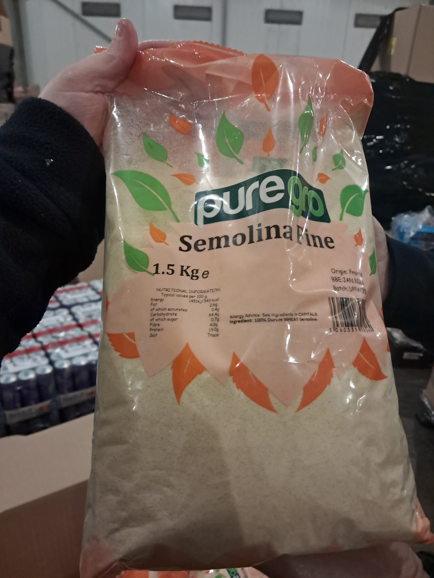 Puregro semolina fine 1.kg