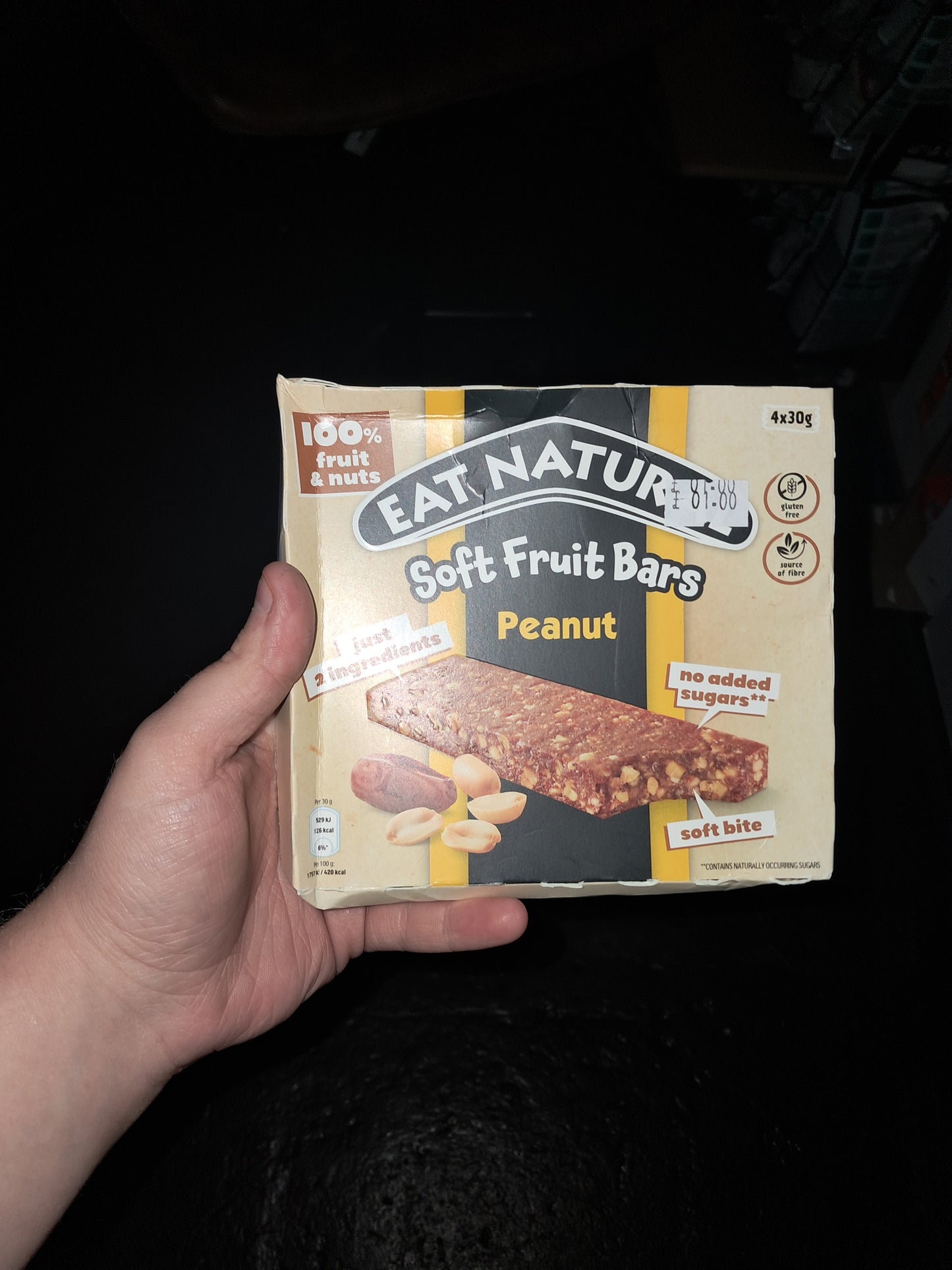 Eat natural peanut bars