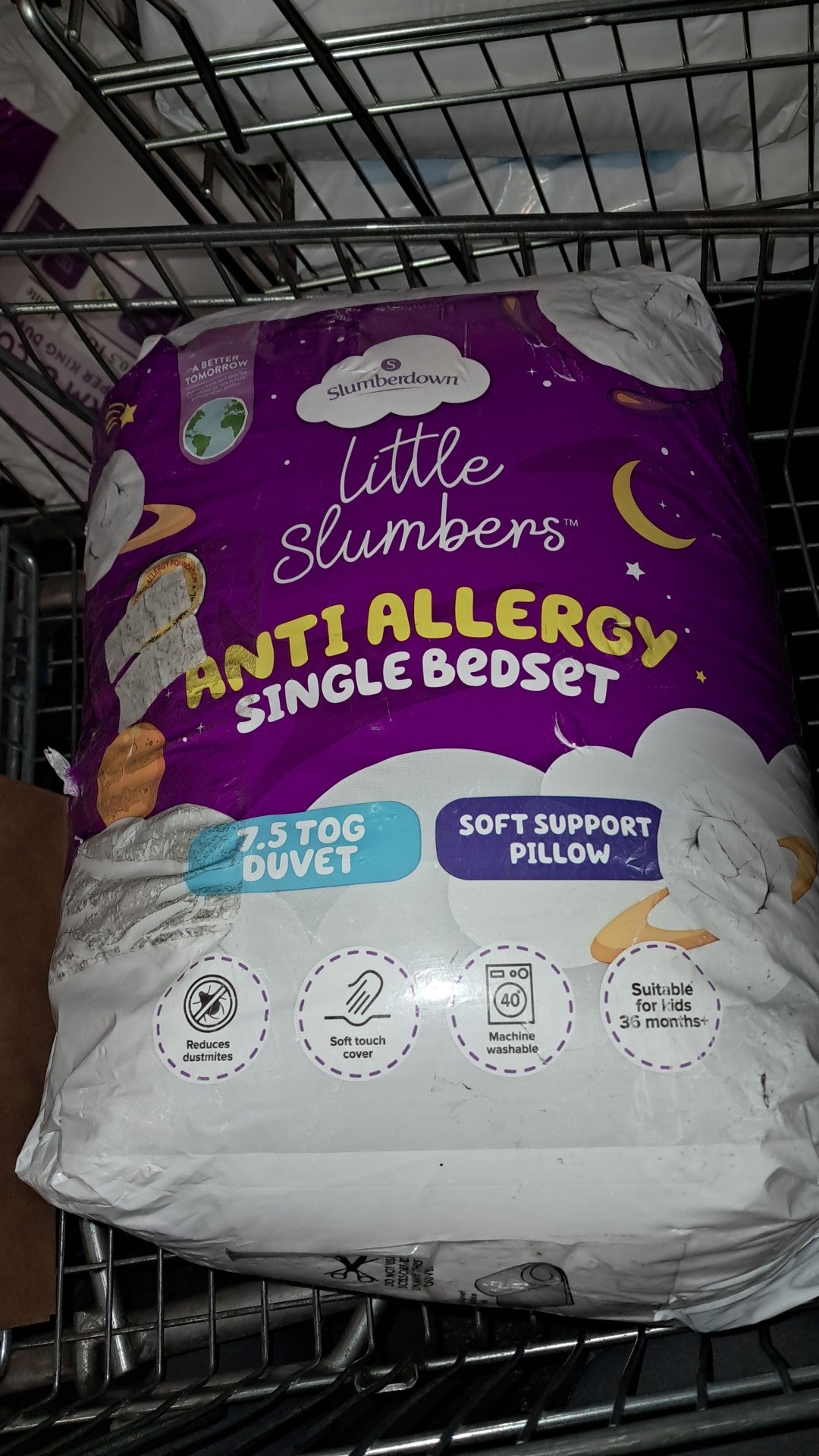 Slumberdown little slumbers anti allergy single bedset 7.5tog
