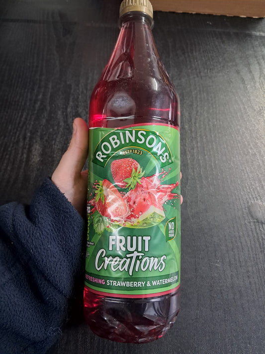 Robinsons fruit creations strawberry and watermelon
