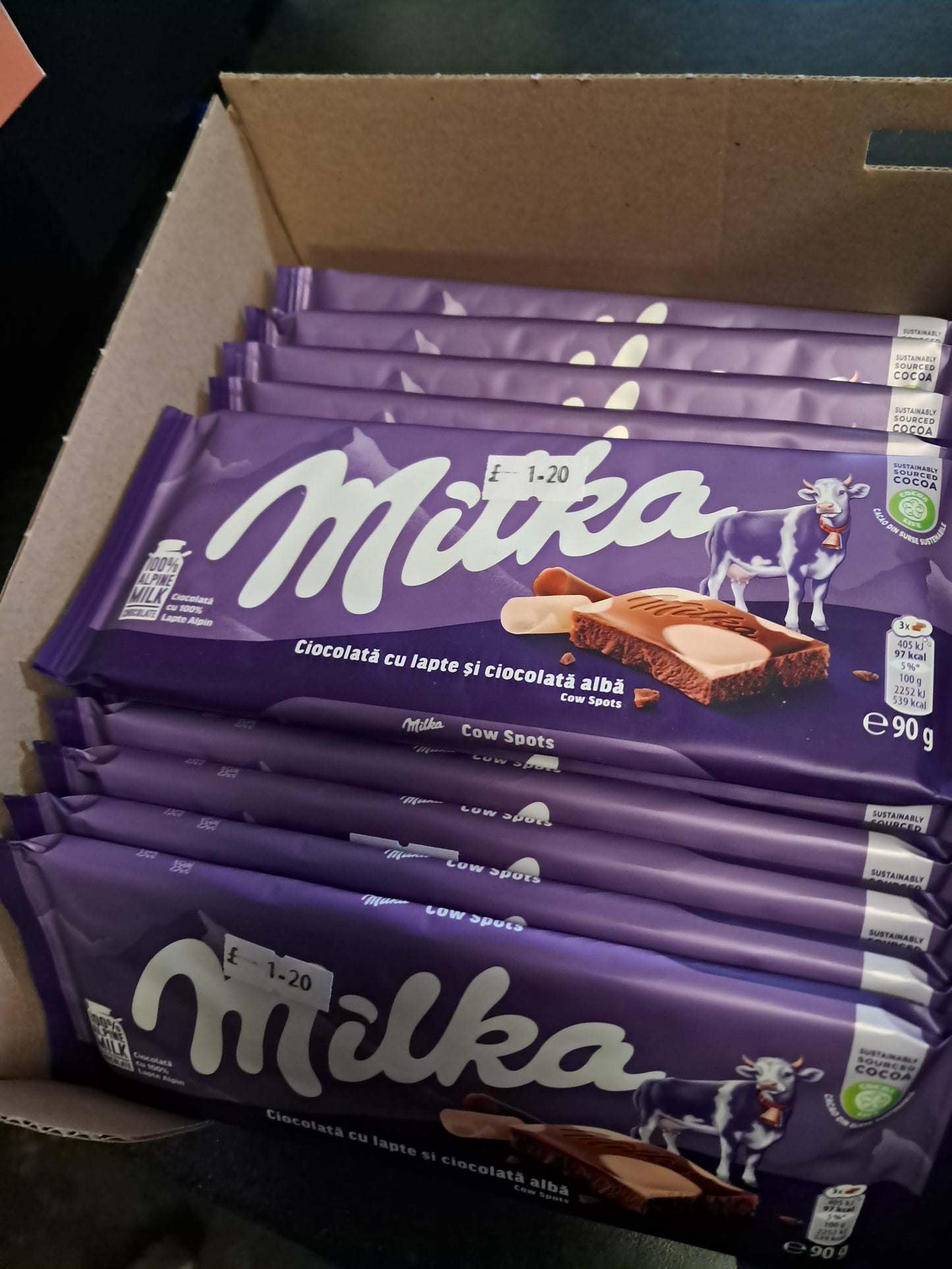 Milka cow spots