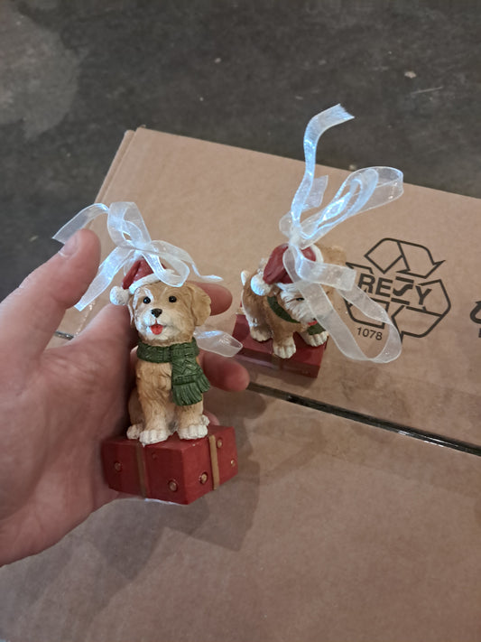 Set of two hanging dog ornaments john lewis