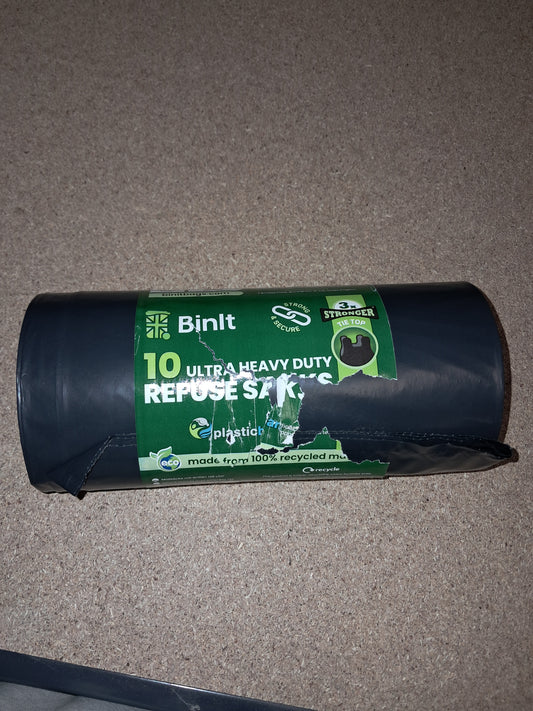 10 ultra heavy duty refuse sacks