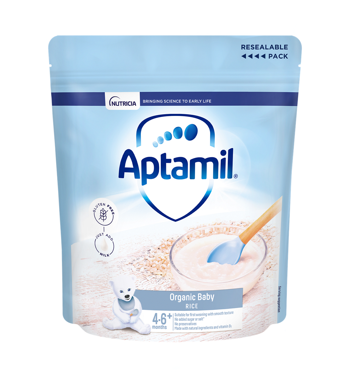 Aptamil Organic Baby Rice 5 x packets