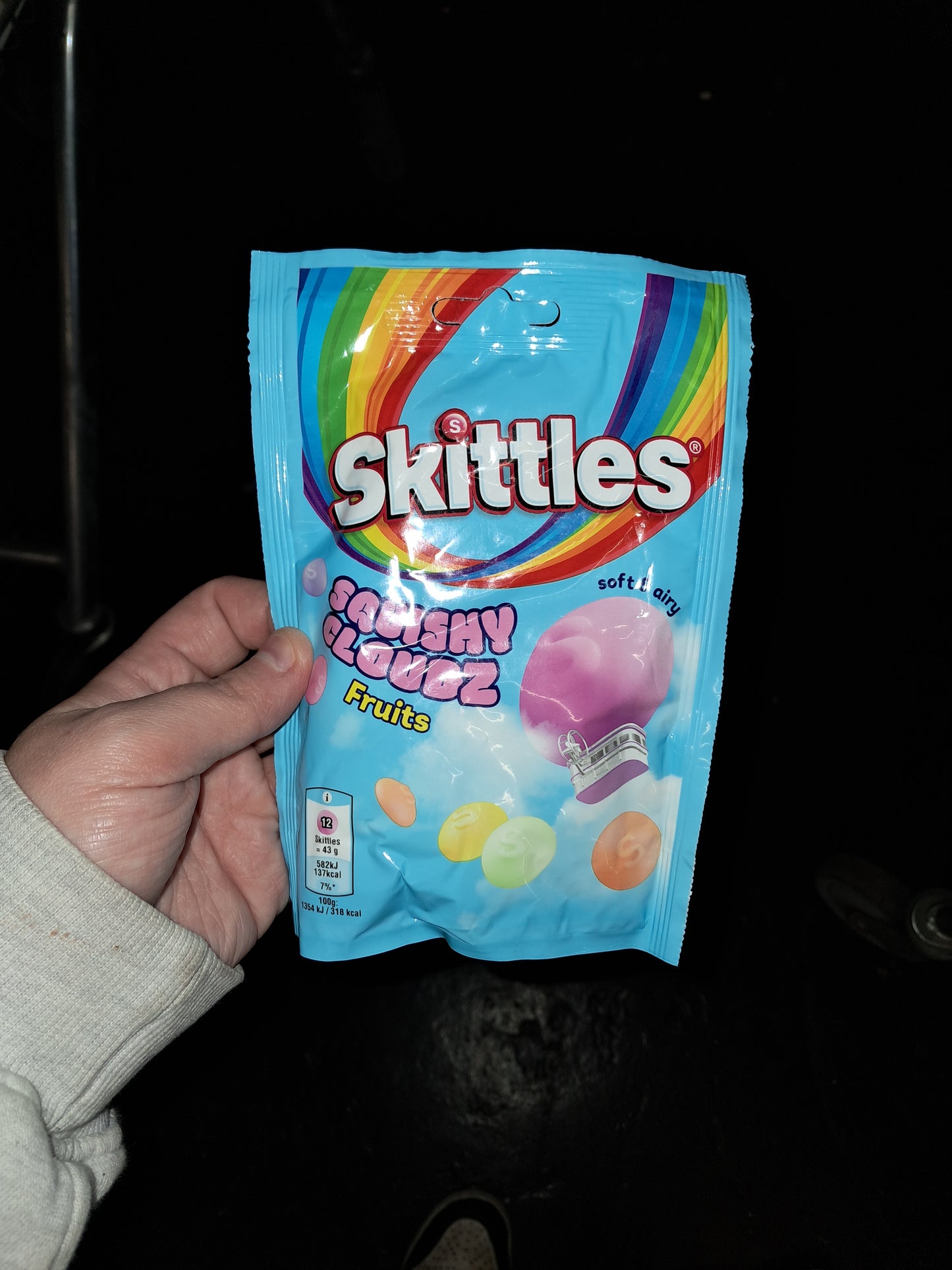 Skittles squishy clouds