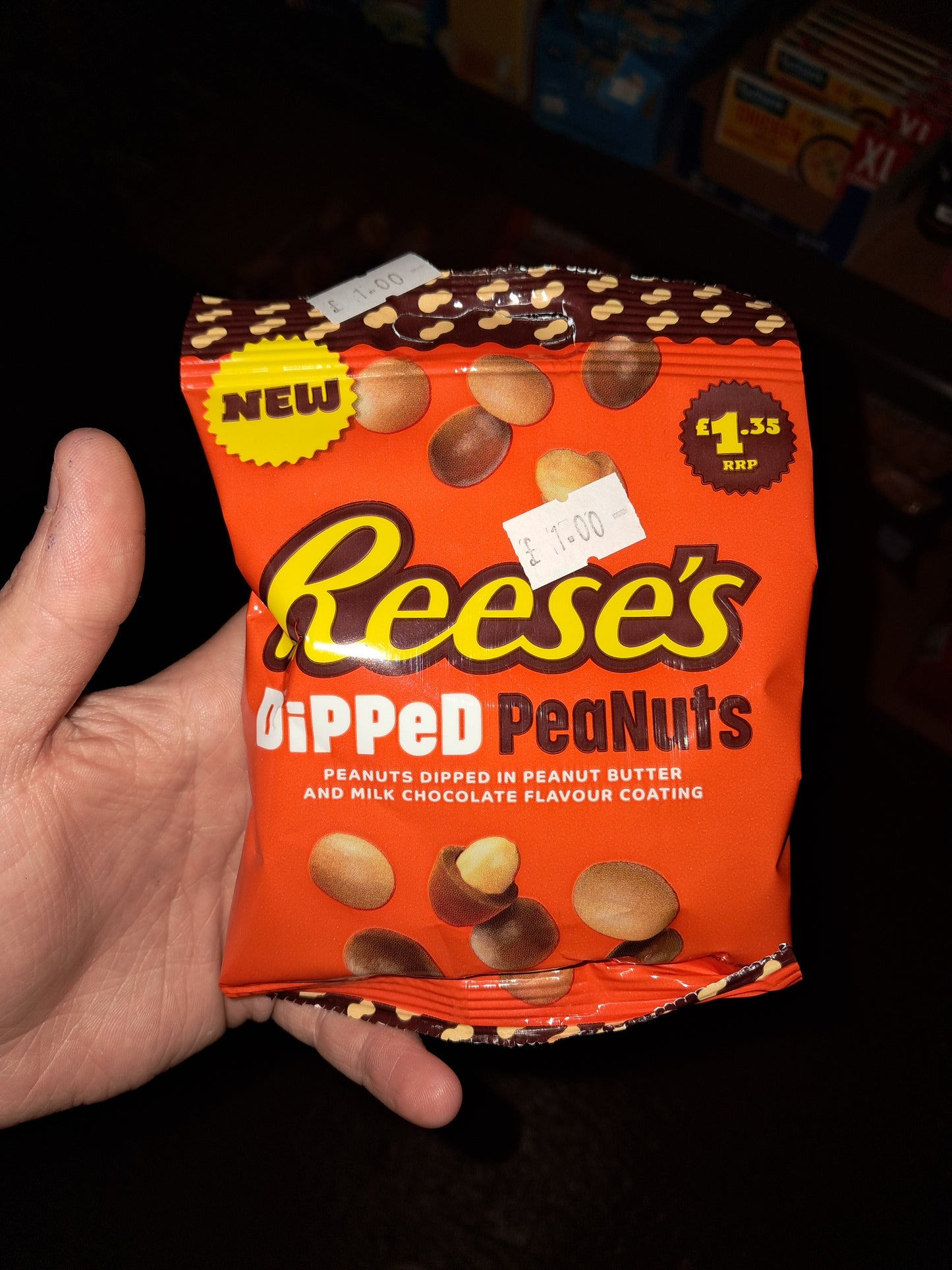 Reeses dipped peanuts