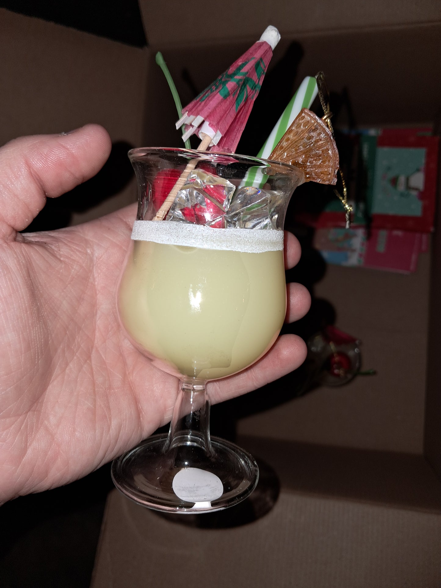 Set of 3 PINA COLADA BAUBLES! COLLECTION ONLY
