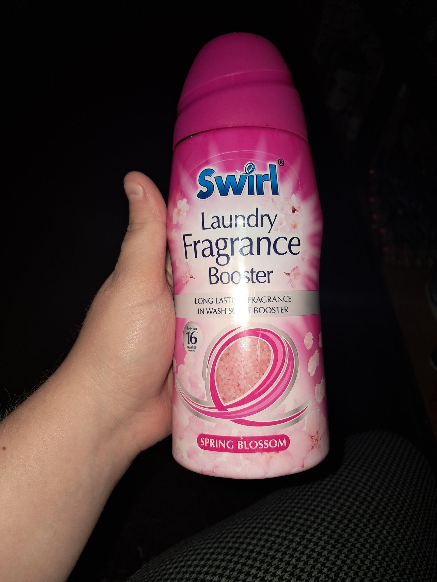 Swirl laundry fragrance booster