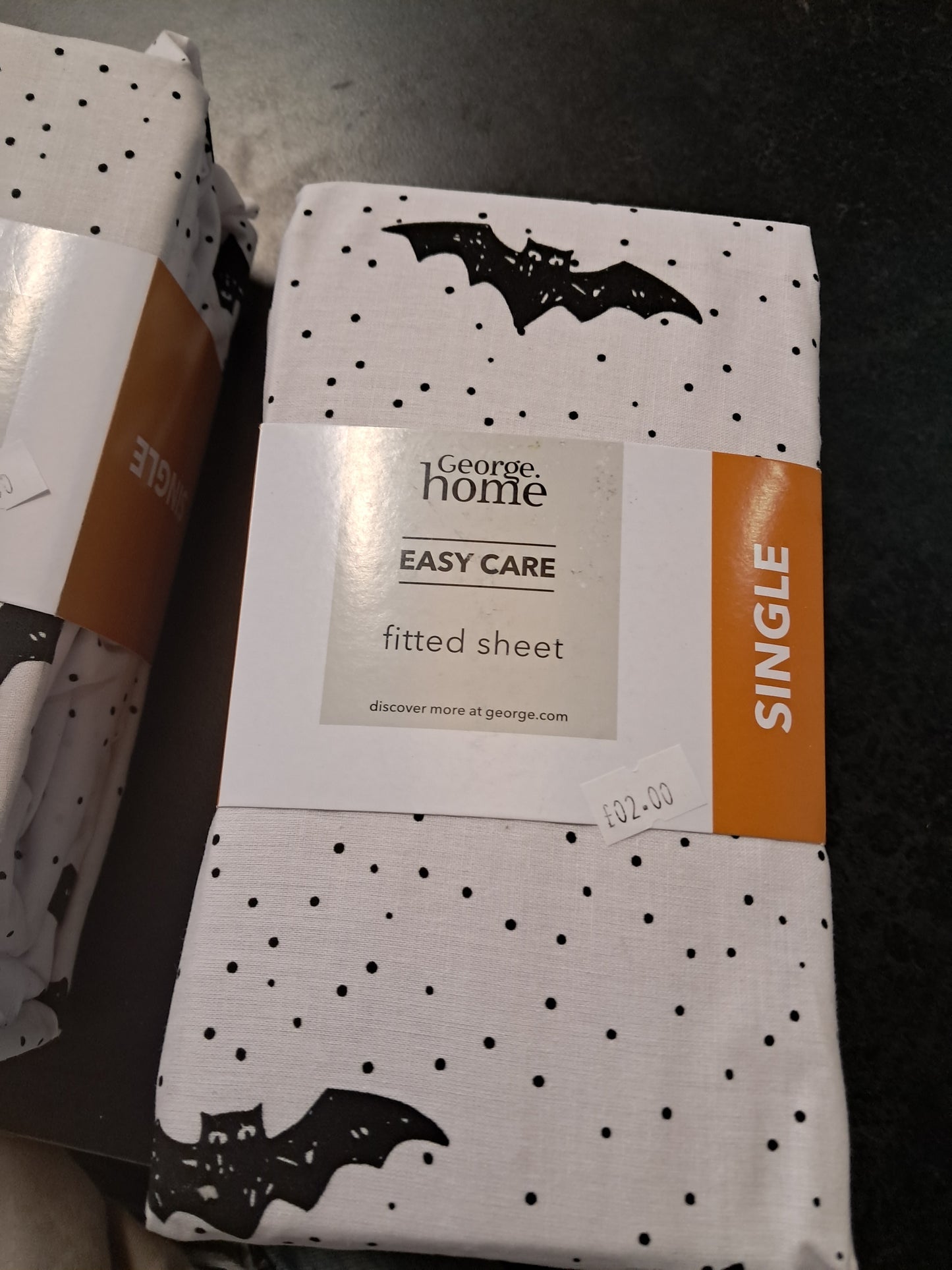 George home easy care fitted sheet single