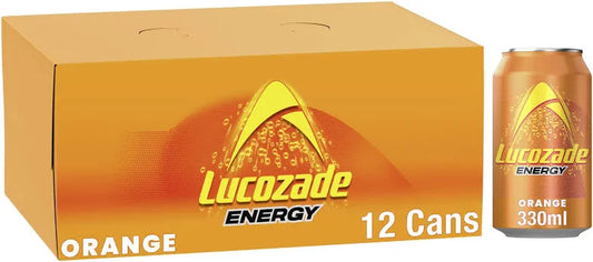 Lucozade Energy Orange 12 x 330ml cans