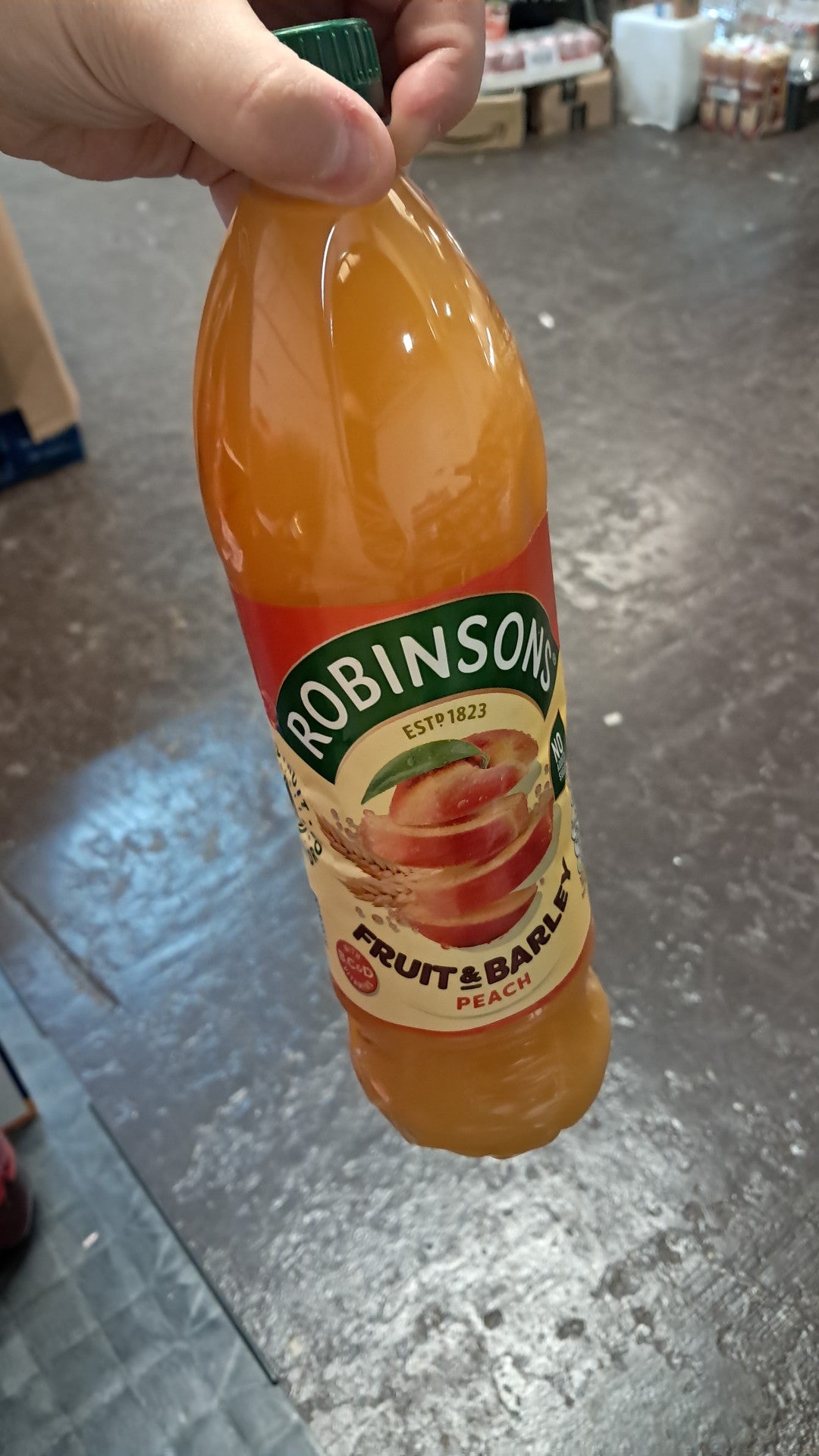 Robinsons fruit and barley peach 1L