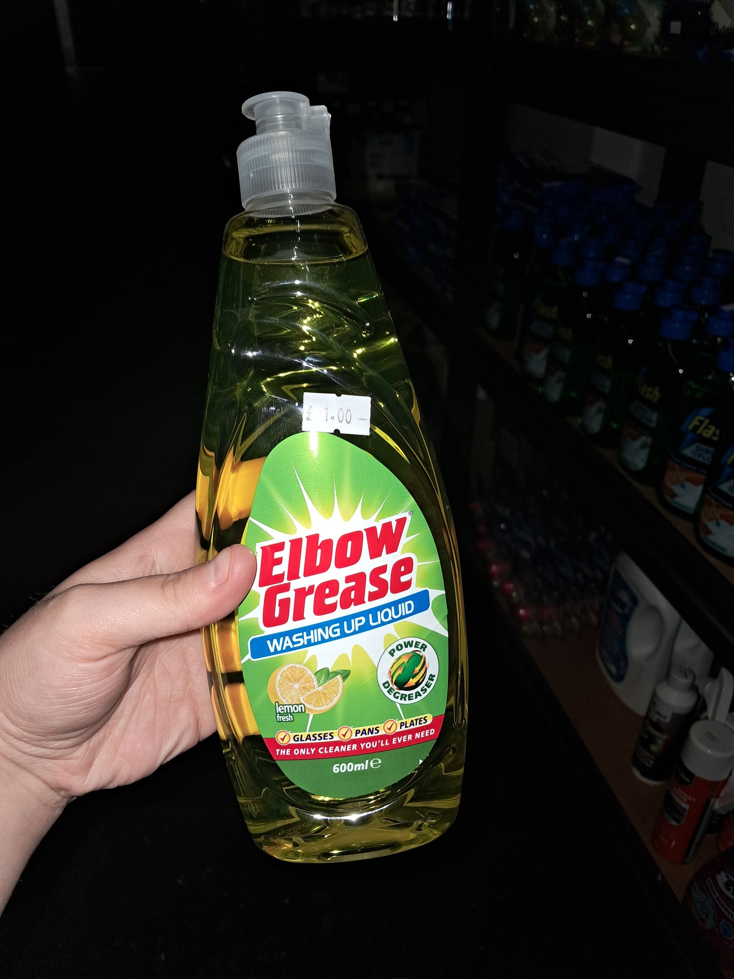 Elbow grease lemon fresh washing up liquid